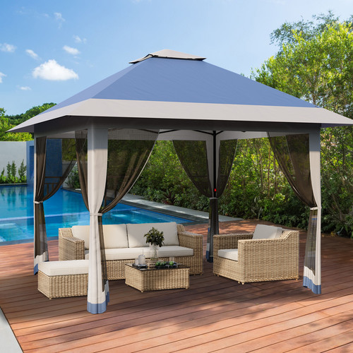 4x4m pop garden gazebo - 4x4m,