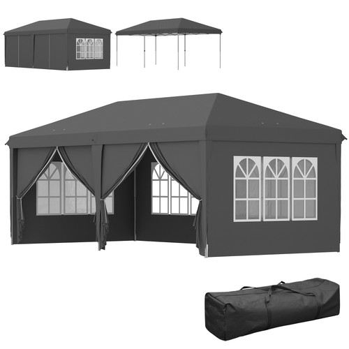 Outsunny 3x6m pop gazebo - pop, up