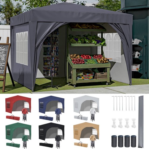 Birchtree pop gazebo - up, 3x3m