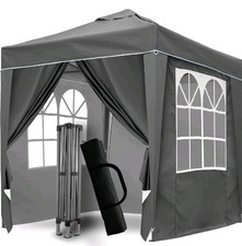2x2M Grey Pop Up Gazebo With